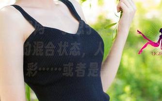 UGirls尤果网 – 李思宁黑色套图，一阵轻松又不安的混合状态，人生果然是丰富多彩……或者是黑色。
